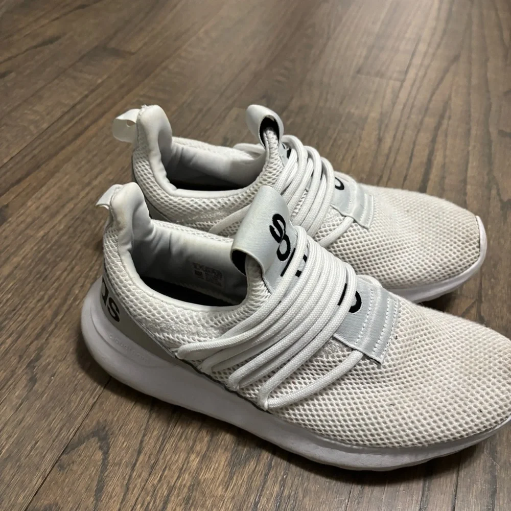 Adidas Men's White Mesh Athletic Shoes